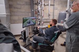 Simulator in action