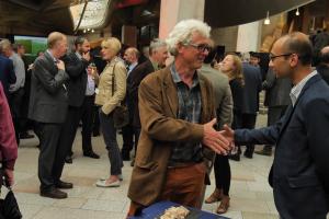 Colleagues shaking hands