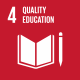 Sustainable Development icon: quality education Sustainable Development icon: quality education